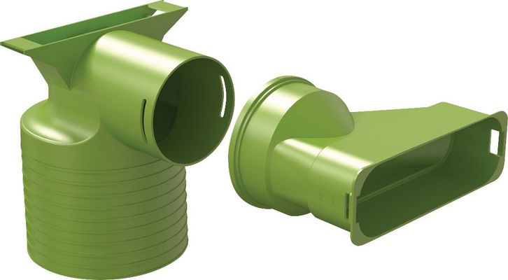 Bosch / Junkers Zubehör Wohnungslüftung FKU140-4 Set Umlenker kurz + Verbinder FKV140-5 Bild 2