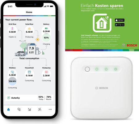 Bosch / Junkers Energiemanager-Set, für Wärmepumpen PV, mit Fronius oder Sungrow Wechselricht Bild 2