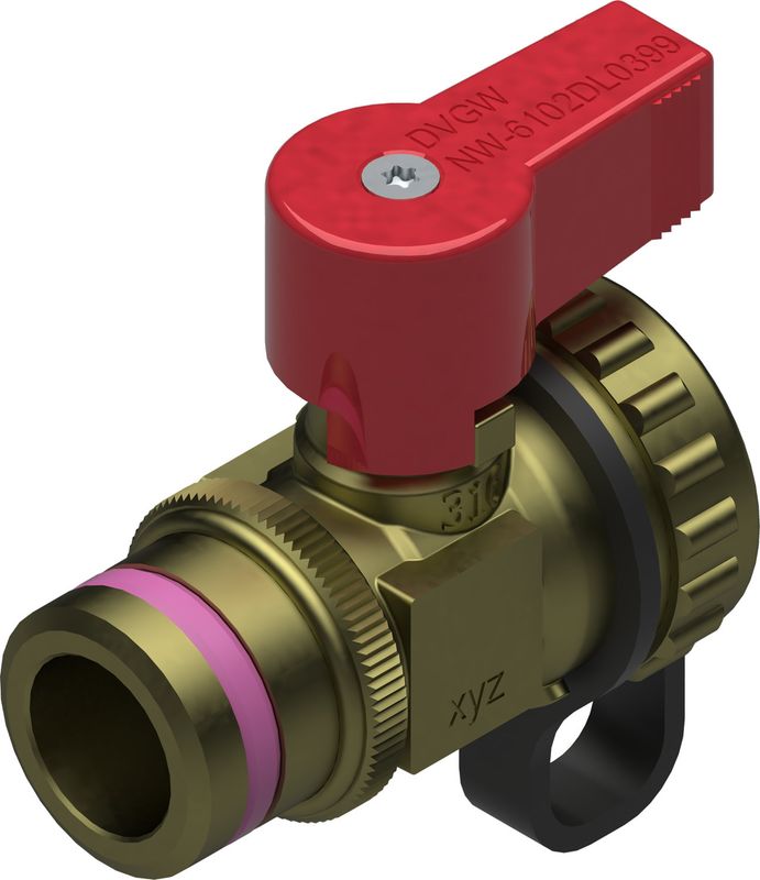 Bosch / Junkers KFE-Hahn Gewindedichtring PB2, DN 15, Farbe rot Bild 1