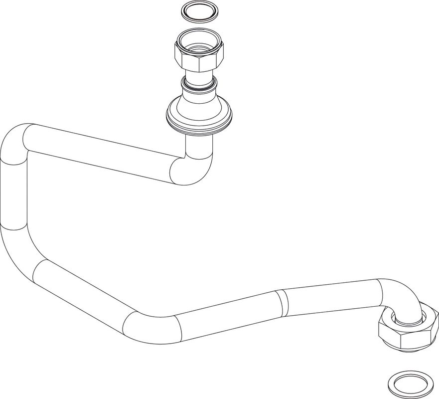 Bosch / Junkers Gasrohr vertikal Bild 1