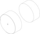 Bosch / Junkers Abdeckung+Isolierung D 197 mm schwarz everp, Farbe schwarz Bild 2