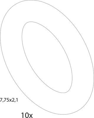 Bosch / Junkers O-Ring (10x), 7,75 x 2,1 mm Bild 2