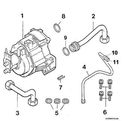 Bosch / Junkers Installationszubehör Nr. 442 Hydraulikschalter Bild 3