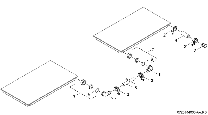 Bosch / Junkers Zubehör Solartechnik FS 6 Reihenverbindungs-Set, für SO4000, SO5000 Bild 3