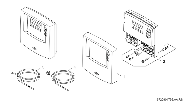 Bosch / Junkers Zubehör Solartechnik B-sol050rückl Solarregler, mit 3-Wege-Umsteuerventil Bild 3