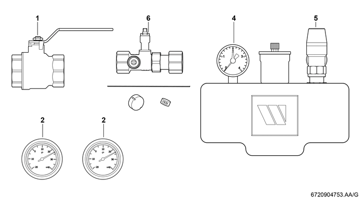 Bosch / Junkers Zubehör Solewaermepumpen Nr. 1123 Solekreissystempaket, 170 x 275 x 350 mm Bild 3