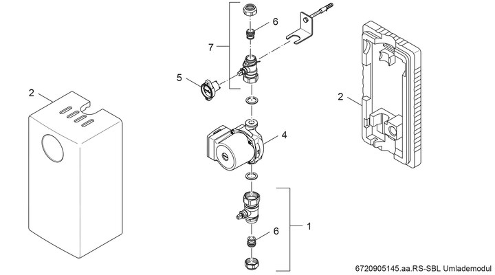 Bosch / Junkers Umlade-Einheit SBL Solartechnik Bild 3
