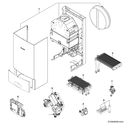 Bosch / Junkers Gas-Heizwertgeraet, wandhaengend CERASTARCOMFORT ZSR 18/120-7 KE 23 Bild 3