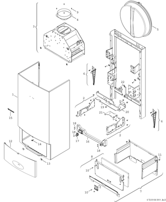 Bosch / Junkers Gas-Heizwertgeraet, wandhaengend CERASTARCOMFORT ZSR 18/120-7 KE 23 Bild 4