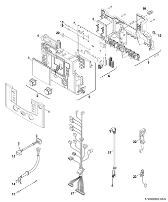 Bosch / Junkers Gas-Heizwertgeraet, wandhaengend CERAMINI ZSR 5/10-7 KE 21, 770 x 450 x 275 Bild 9
