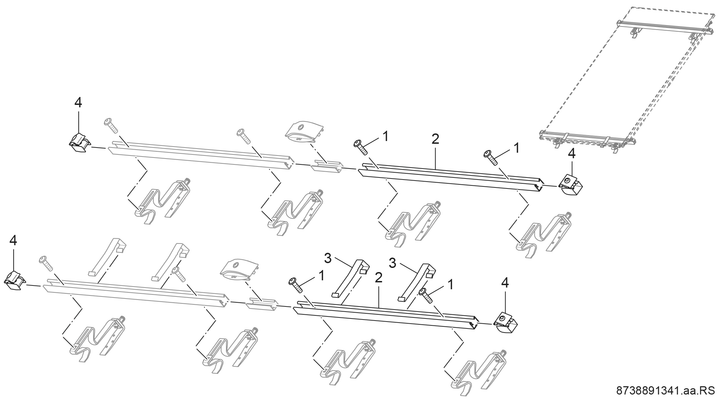 Bosch / Junkers Zubehör Solartechnik FKA 5-2 Aufdach Grundset senkrecht Bild 3