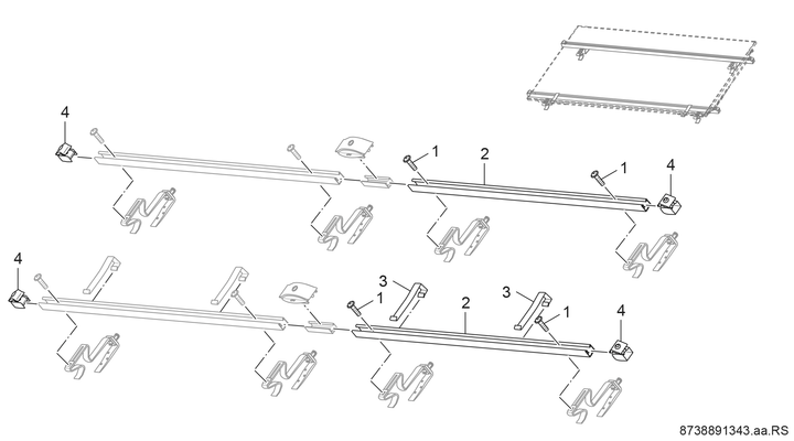 Bosch / Junkers Aufdach Grundbausatz FKA 7-2 T Montageart waagerecht Bild 4