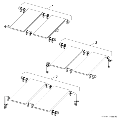 Bosch / Junkers Zubehör Solartechnik FS 12-2 Flachdach-Anschluss-Set, für FKC-2 Bild 3