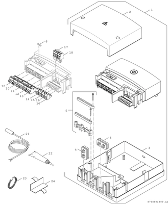 Bosch / Junkers EMS2 Reglermodul MM 100, für 1 Mischerkreis, mit 1 Anlegefühler Bild 3