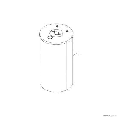 Bosch / Junkers Warmwasserspeicher ST 120-5 Z, zylindrisch, 936 x 510 mm, Farbe weiß Bild 2