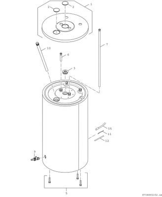 Bosch / Junkers Warmwasserspeicher ST 120-5 Z, zylindrisch, 936 x 510 mm, Farbe weiß Bild 3