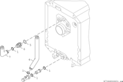 Bosch / Junkers Anschlussrohrgruppe BCS 22, für OC7000F, hinten am Kessel Bild 3