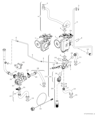 Bosch / Junkers Gas-Heizwertgeraet, wandhaengend CERAMINI ZSR 5/10-7 KE 21, 770 x 450 x 275 Bild 8
