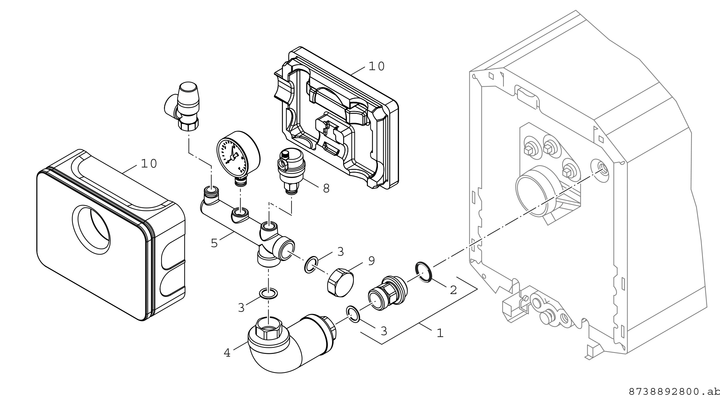 Bosch / Junkers Kesselsicherheitsset BSS 3, für Ölkessel OC7000F Bild 3