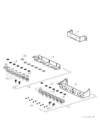 Bosch / Junkers Montageplatte Aufputz, für F8001 Bild 4