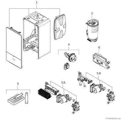 Bosch / Junkers Gas-Brennwertgeraet, wandhaengend Condens GC7000iW 14-1 21, Farbe weiß Bild 2