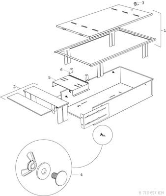 Bosch / Junkers Zubehör, für Wohnungsstationen Unterputzkasten lang, 1500 x 800 x 195 mm Bild 4