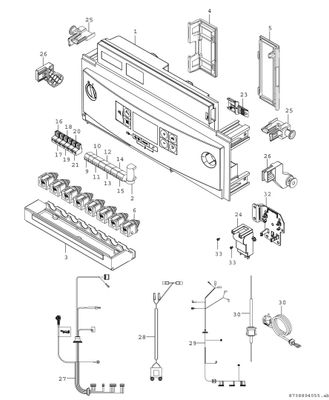 Bosch / Junkers Gas-Brennwertgeraet, wandhaengend, Condens GC7000iW 24 C 23/21, 840 x 440 x 350 mm, Farbe weiß Bild 7