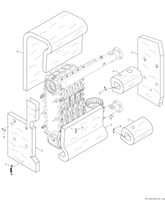 Bosch / Junkers Unterkomponente Kessel GC 7000 F Condens 7000 F - 100 H (rechts) Bild 6