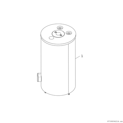 Bosch / Junkers untenstehender Systemspeicher Stora W 120-5 O1 A, 120 Liter, Farbe silber Bild 3