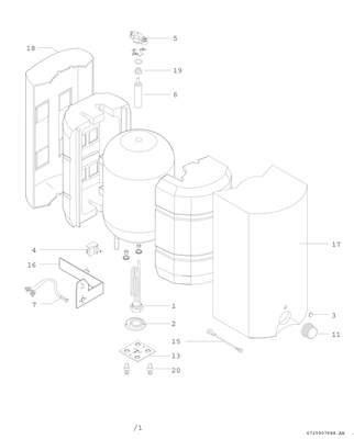 Bosch / Junkers Kleinspeicher TR3500T 15 B, 15l, Übertisch (ehem. Siemens DG156021), 480 x 350 x 530 mm, Farbe weiß Bild 3