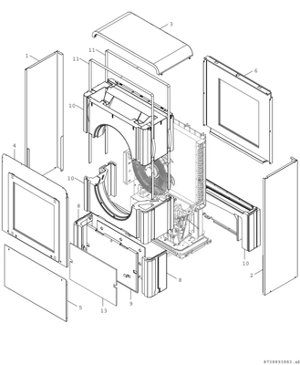Bosch / Junkers Luftwaermepumpe CS7000iAW 13 IR-T Wärmepumpe zur Innenaufstellung Bild 4