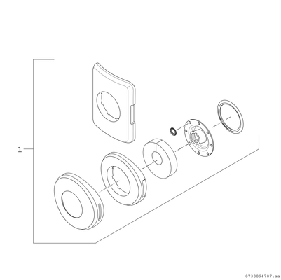 Bosch / Junkers Zubehör, für Warmwasserspeicher E-Montage-Kit Revisionsöffnung d>700 mm Bild 3