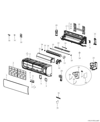 Bosch / Junkers Klimageraet CL 5000 MS 2-2 IBW Multisplit wandhaengende Inneneinheit, 285 x 805 mm, Farbe weiß Bild 3