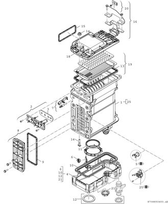 Bosch / Junkers Gas-Brennwertgeraet, wandhaengend, Condens GC7000iW 42 23/21, 840 x 440 x 350 mm, Farbe weiß Bild 4