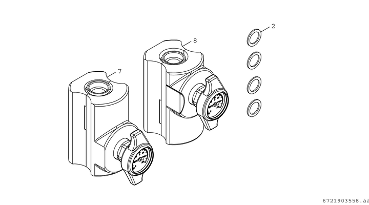 Bosch / Junkers Servicepaket Heizung CS 20-1, für senkrechte Montage, für einen Heizkreis Bild 3