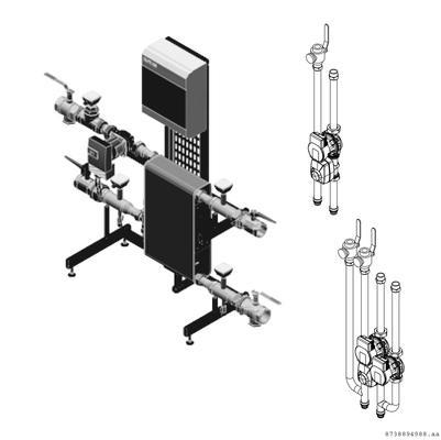 Bosch / Junkers Installationspaket INPA 1, für Luftwaermepumpen CS7000iAW., 60 x 180 x 900 mm Bild 3