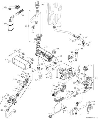 Bosch / Junkers Gas-Brennwertgeraet, wandhaengend, Condens GC7000iW 24 C 23/21, 840 x 440 x 350 mm, Farbe weiß Bild 6