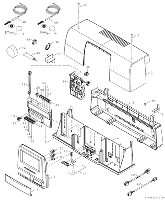 Bosch / Junkers Systemregler CC 8313, 274 x 653 x 253, für Wärmeerzeuger >70 kW Bild 4