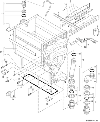Bosch / Junkers Gas-Brennwertgeraet, wandhaengend GC7000 WP 100 23, 980 x 520 x 469 Bild 7