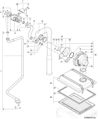 Bosch / Junkers Gas-Brennwertgeraet, wandhaengend GC7000 WP 100 23, 980 x 520 x 469 Bild 6