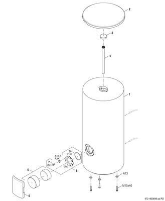 Bosch / Junkers bodenstehender Systemspeicher Stora 400-5 KP 1 B, 390 Liter, Farbe silber Bild 4