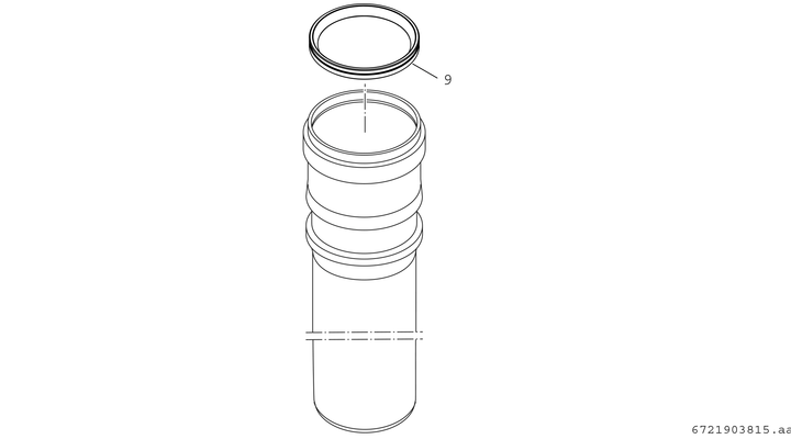 Bosch / Junkers Abgaszubehör FC-S200-2000 Abgas- oder Luftrohr, d:200 mm, Länge: 2,0m Bild 3