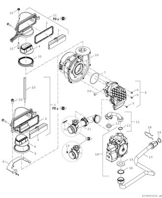 Bosch / Junkers Gas-Brennwertkessel Condens 9000i WM, GC 9000i WM 20/210 S 23, Farbe weiß Bild 6