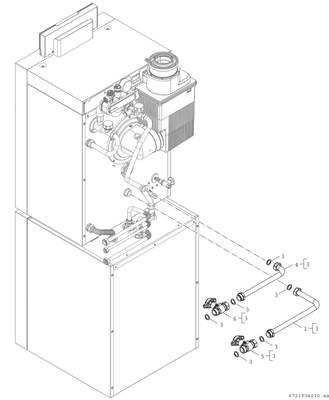 Bosch / Junkers Installationszubehör ASHK BCSi Anschluss-Set links / rechts, für OC8000iFM Bild 3