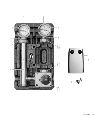 Bosch / Junkers Zubehör, für Luftwaermepumpen MMH 32 Heizkreis-Set, mit Mischer, 300 x 260 x 430 mm Bild 4