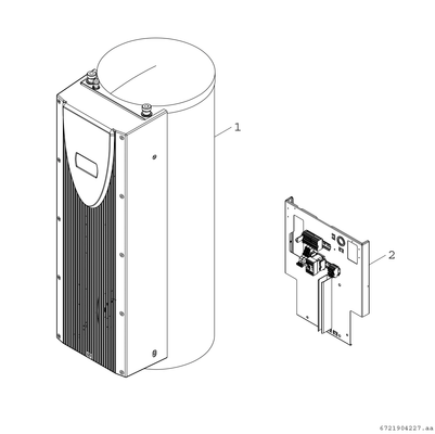 Bosch / Junkers Zub, für Luftwaermepumpen BH 300 P Puffermodul, mit 300l-Pufferspeicher, 1950 x 730 x 940 mm Bild 3