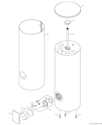 Bosch / Junkers Wärmepumpenspeicher WP 300 KP 1 B, Inhalt: 300 Liter, 1835 mm, Farbe silberfarben Bild 4