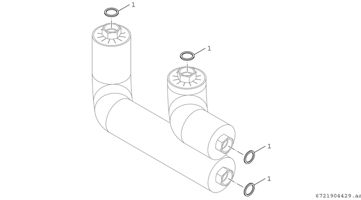 Bosch / Junkers Anschlussset HF-HY-LR25, zur Erweiterung des HF-SetHYC25 Bild 4