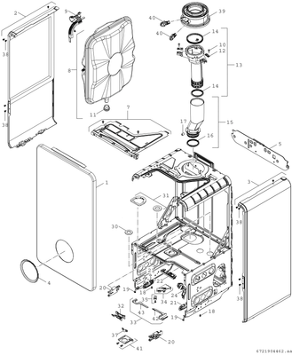 Bosch / Junkers Gas-Brennwertgeraet Condens GC5800iW 24 P 23, Speicheran, wandhaeng, 780 x 440 x 365 mm, Farbe weiß Bild 4