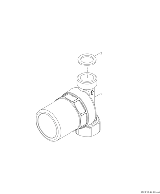 Bosch / Junkers Wasserschlagdaempfer, aus, max. Druck: 10 bar, max. Temperatur: 90°, Material Messing Bild 4